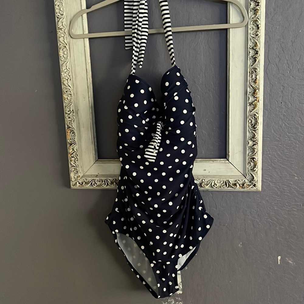 Tommy Bahama halter polka dot swimsuit size 12